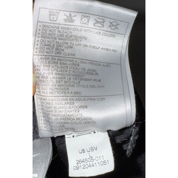 Nike Running Athletic Shorts Stretch Waist Active Workout Black Teal Women's L - Picture 8 of 8